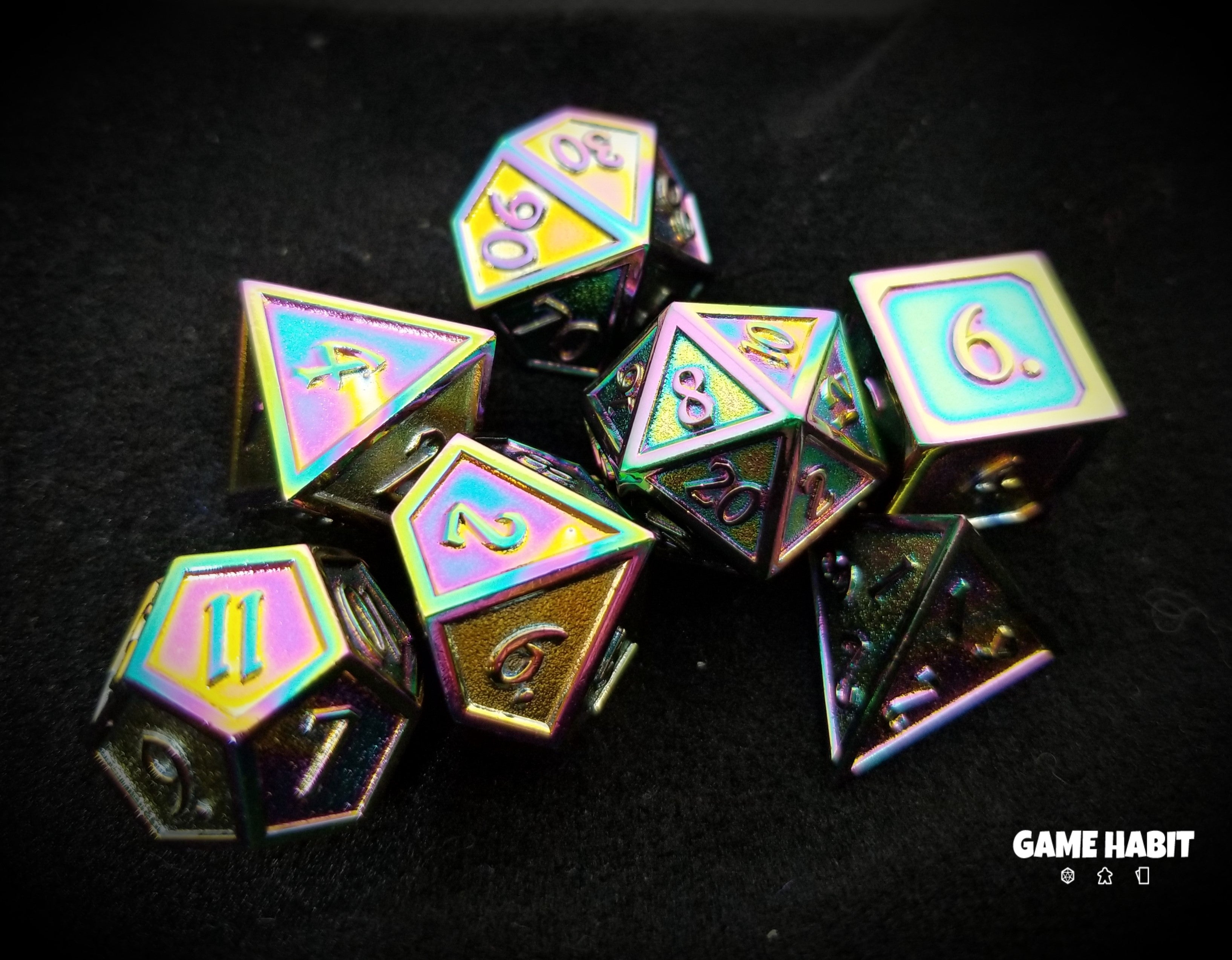 Game Habit Star Crossed Lovers Poly 7 Dice Set | Dragon's Lair Comics and Fantasy Houston TX