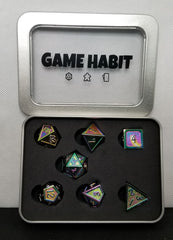 Game Habit Star Crossed Lovers Poly 7 Dice Set | Dragon's Lair Comics and Fantasy Houston TX