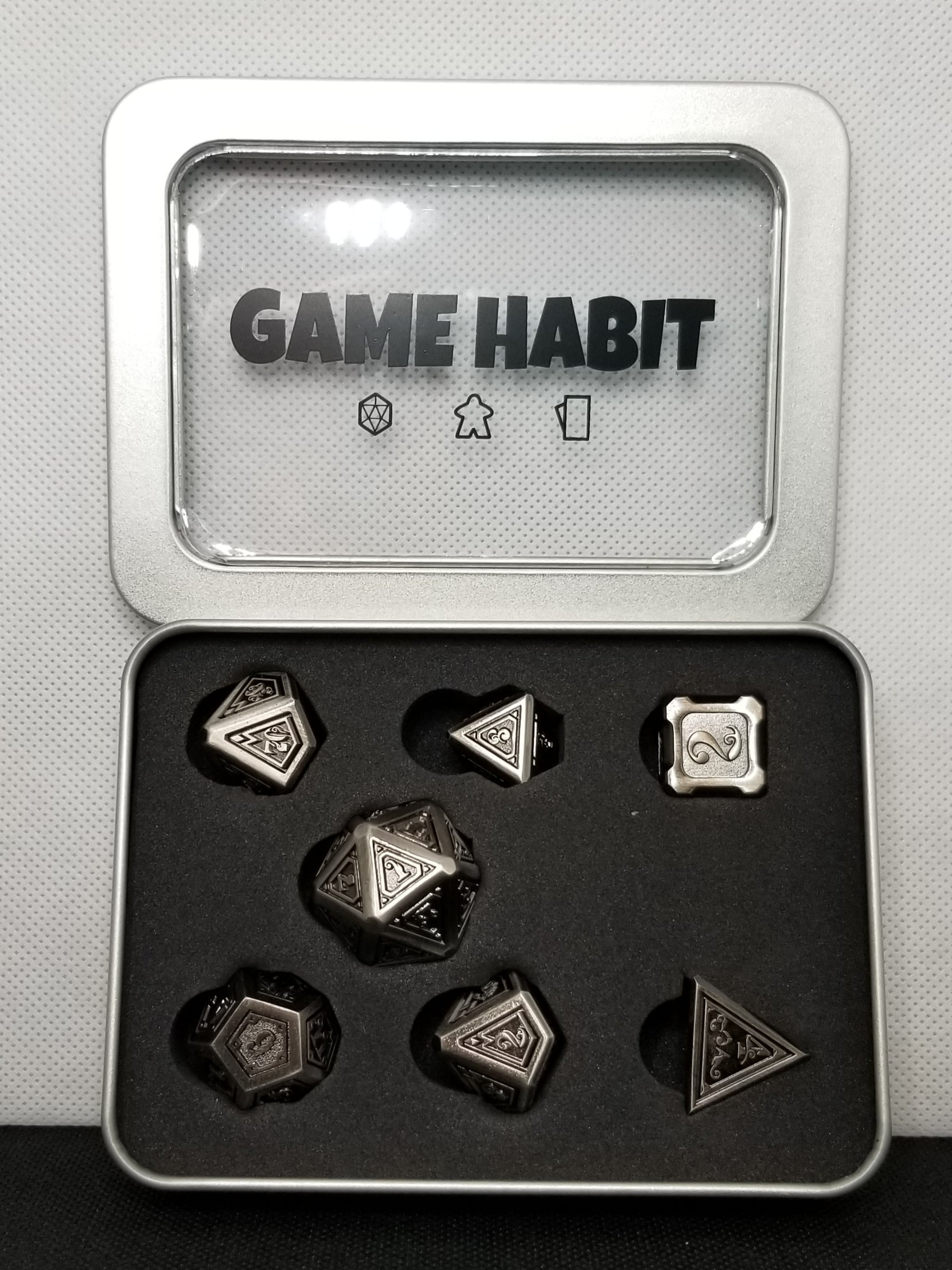 Game Habit Rock-A-Feller Poly 7 Dice Set | Dragon's Lair Comics and Fantasy Houston TX