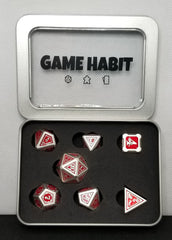 Game Habit Blood of My Enemies Poly 7 Dice Set | Dragon's Lair Comics and Fantasy Houston TX