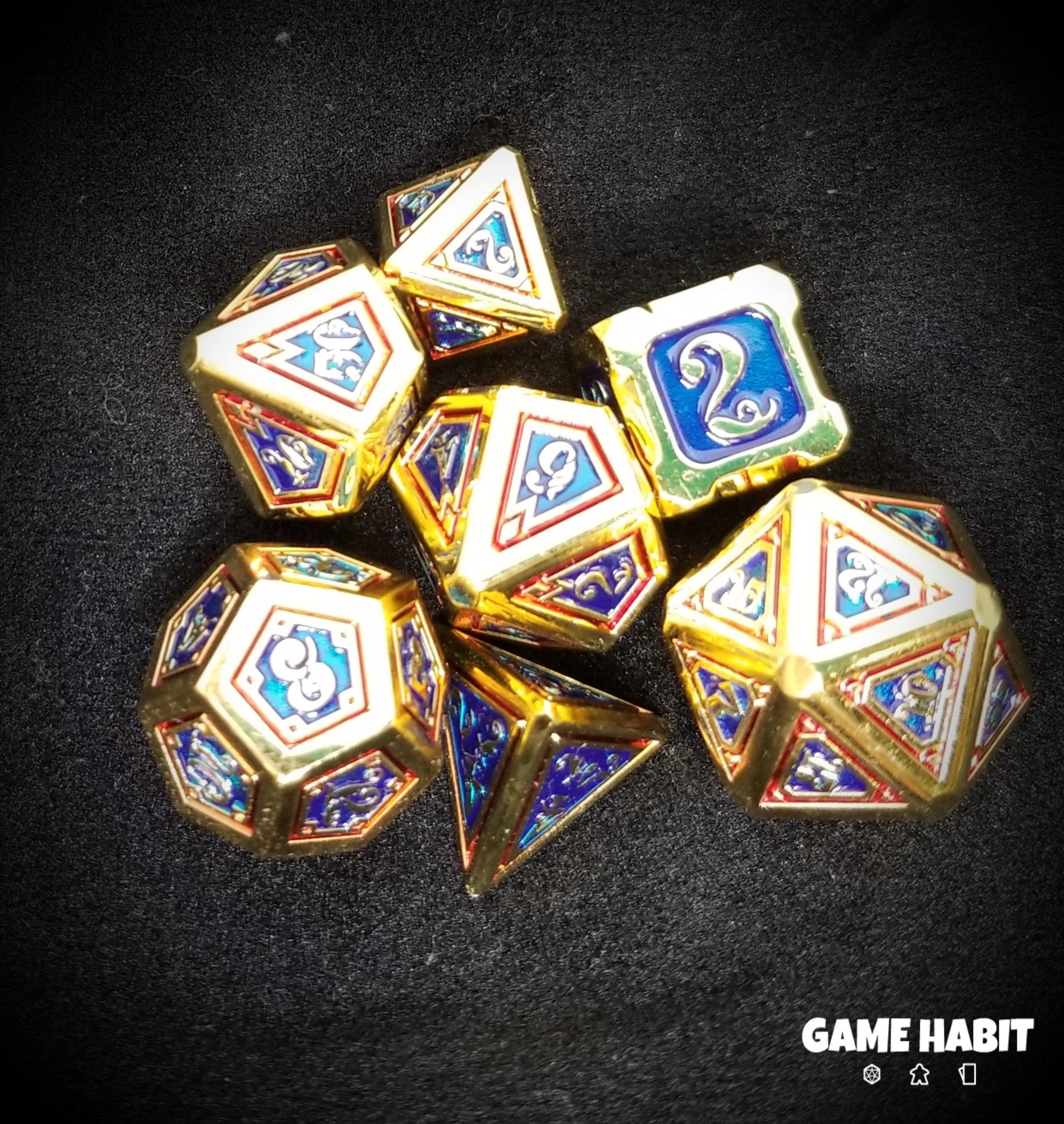 Game Habit Captain Marvelous Poly 7 Dice Set | Dragon's Lair Comics and Fantasy Houston TX