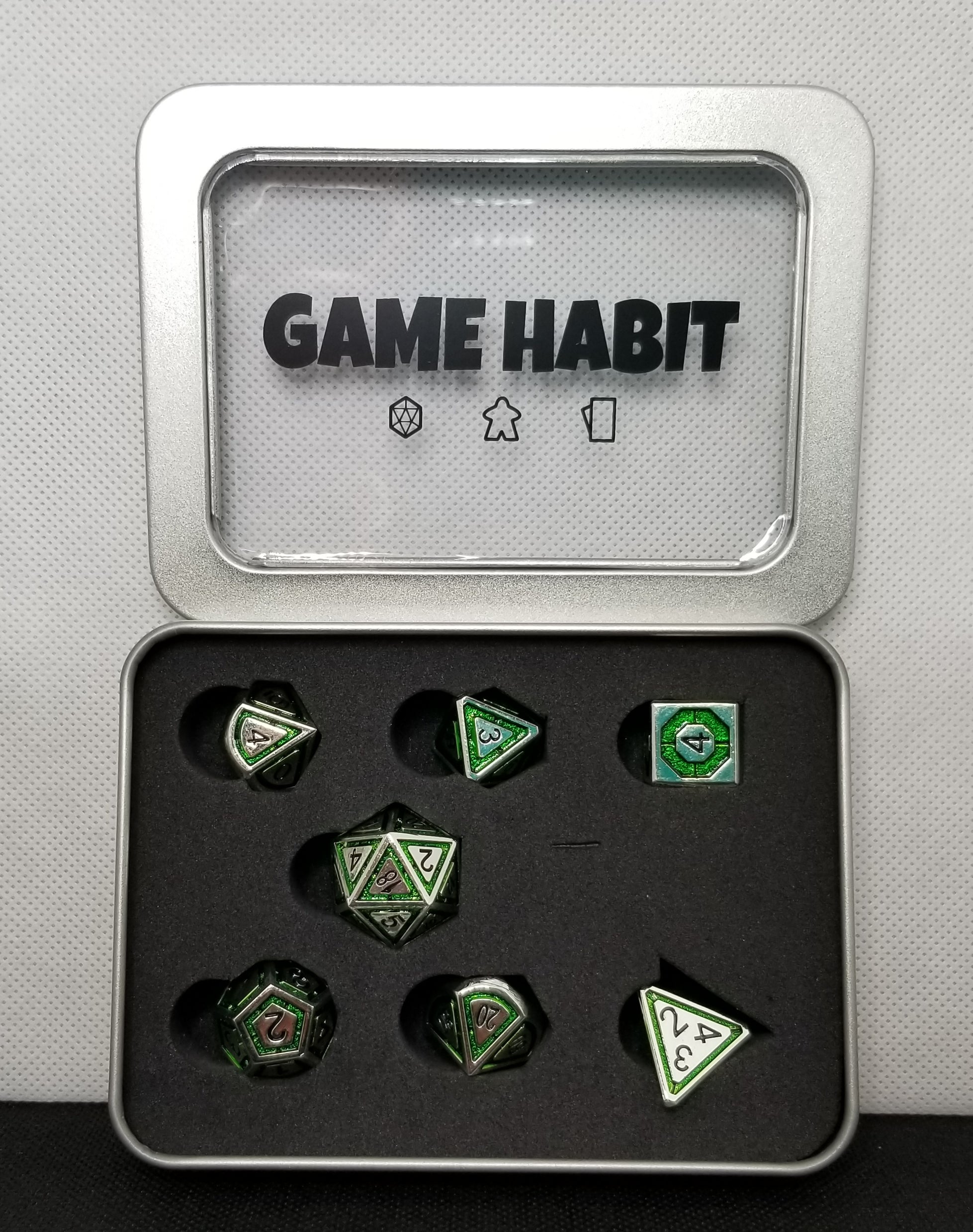 Game Habit Glitch in the Matrix Poly 7 Dice Set | Dragon's Lair Comics and Fantasy Houston TX