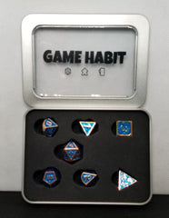 Game Habit Lapis Lazuli Poly 7 Dice Set | Dragon's Lair Comics and Fantasy Houston TX