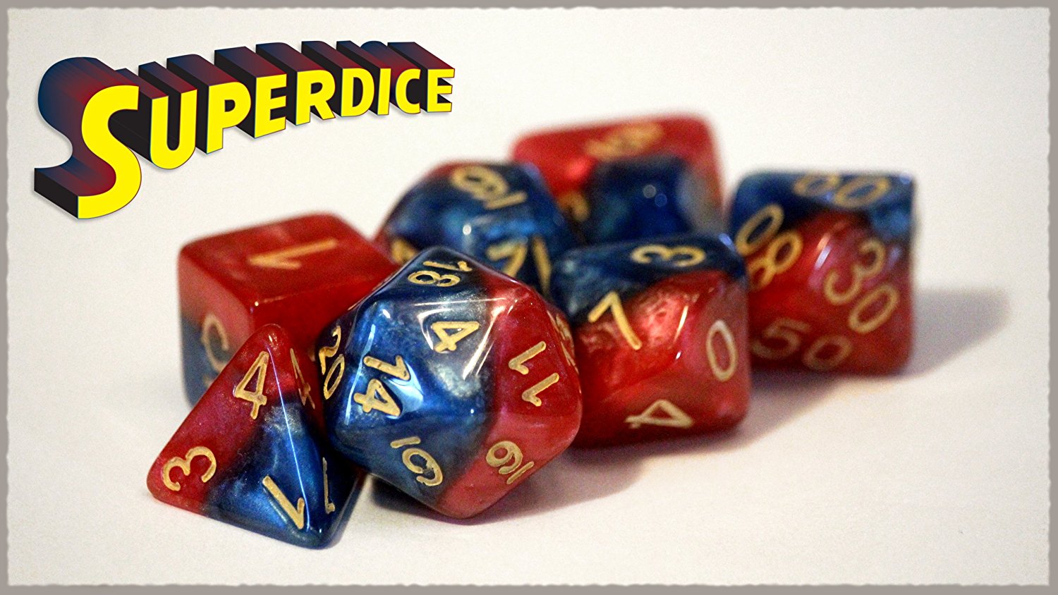 Halfies Superdice Poly 7 set | Dragon's Lair Comics and Fantasy Houston TX