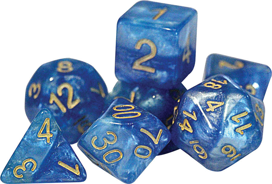 Halfsies Sky Dice Poly 7 Set | Dragon's Lair Comics and Fantasy Houston TX