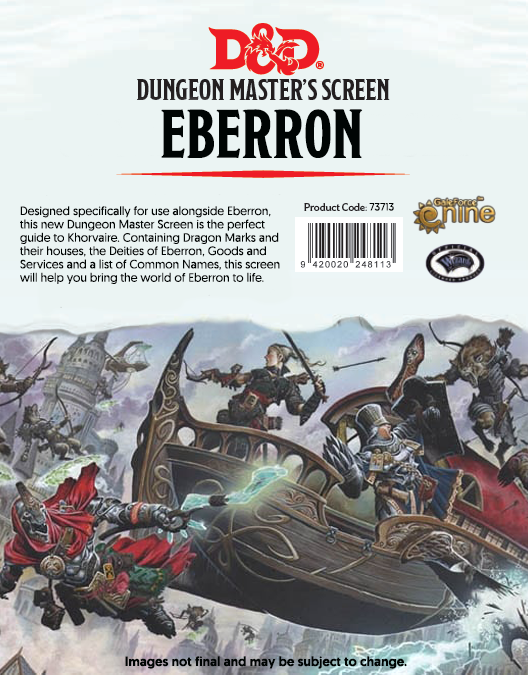 Dungeons and Dragons Eberron DM Screen | Dragon's Lair Comics and Fantasy Houston TX