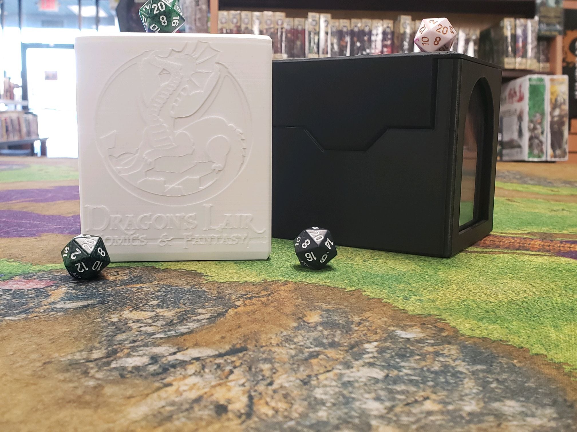 Dragon's Lair 3D Printed Deck Boxes | Dragon's Lair Comics and Fantasy Houston TX