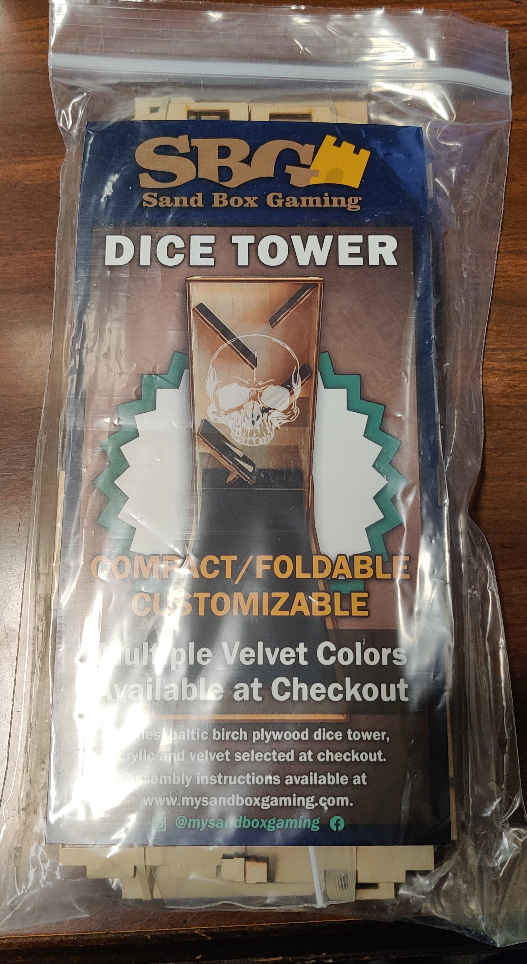 Sand Box Gaming Dice Tower - Skull | Dragon's Lair Comics and Fantasy Houston TX