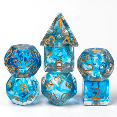 Foam Brain Icy Waterfall Poly 7 Dice Set | Dragon's Lair Comics and Fantasy Houston TX