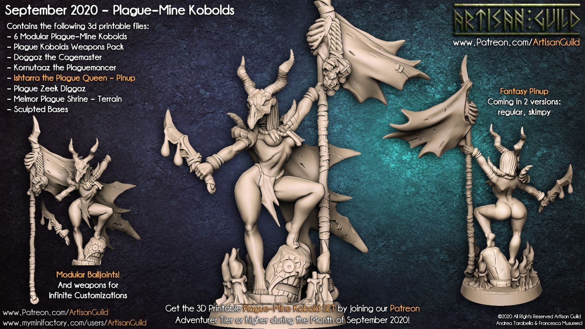 Dragon's Lair Printed Mini: Plague-Mine Kobolds Set | Dragon's Lair Comics and Fantasy Houston TX