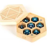 MDG Premium Wood Hexagon Dice Case: Maple | Dragon's Lair Comics and Fantasy Houston TX
