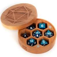 MDG Premium Wood Round Dice Case: Cherry | Dragon's Lair Comics and Fantasy Houston TX