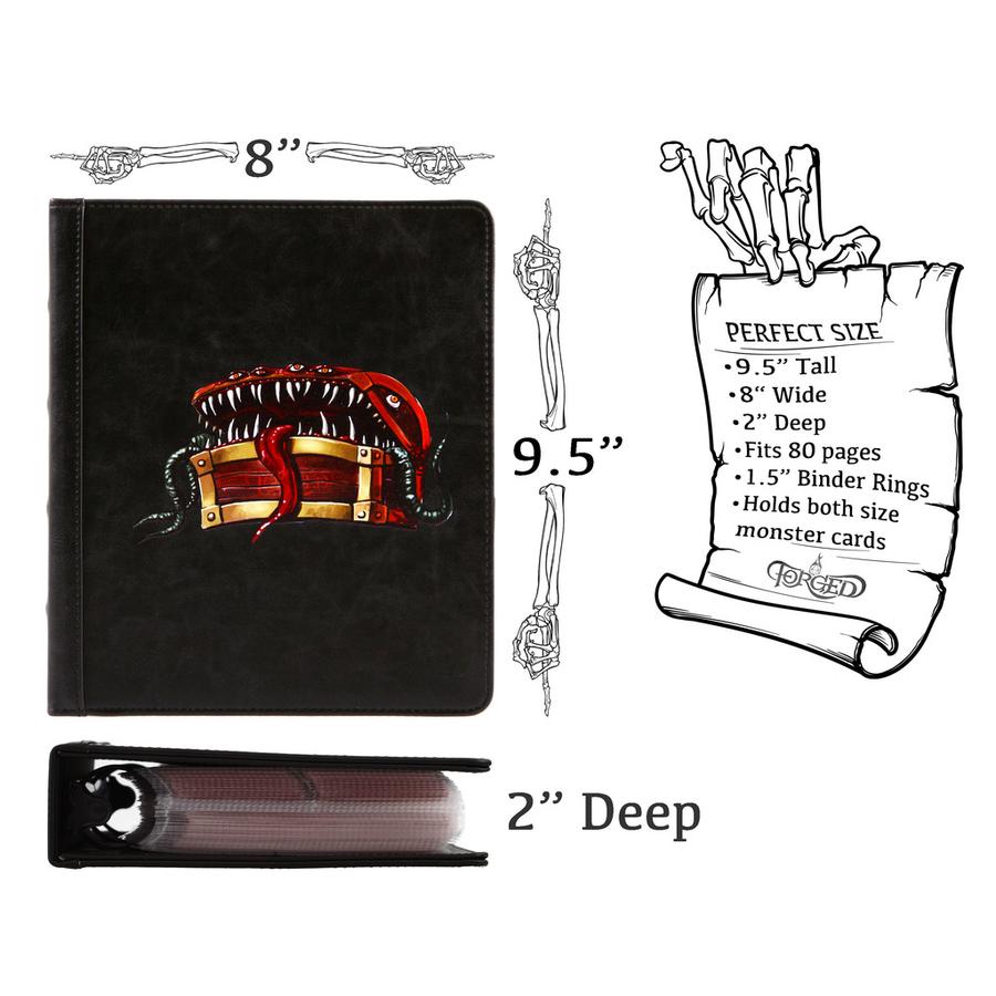 Forged Gaming: Curiosities Cache Mimic Edition Card Binder Black | Dragon's Lair Comics and Fantasy Houston TX