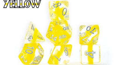 Gate Keeper Games Neutron Dice: Yellow Poly 7 Set | Dragon's Lair Comics and Fantasy Houston TX