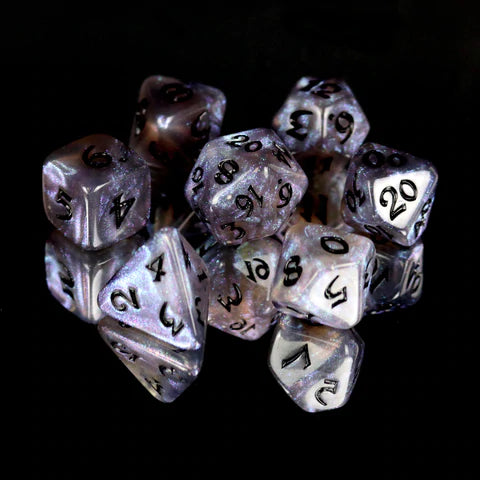 Die Hard Dice Elessia Kybr Passion with Black Poly 7 Set | Dragon's Lair Comics and Fantasy Houston TX