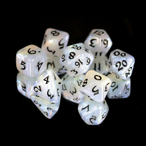 Die Hard Dice Elessia Kybr Peace with Black Poly 7 Set | Dragon's Lair Comics and Fantasy Houston TX