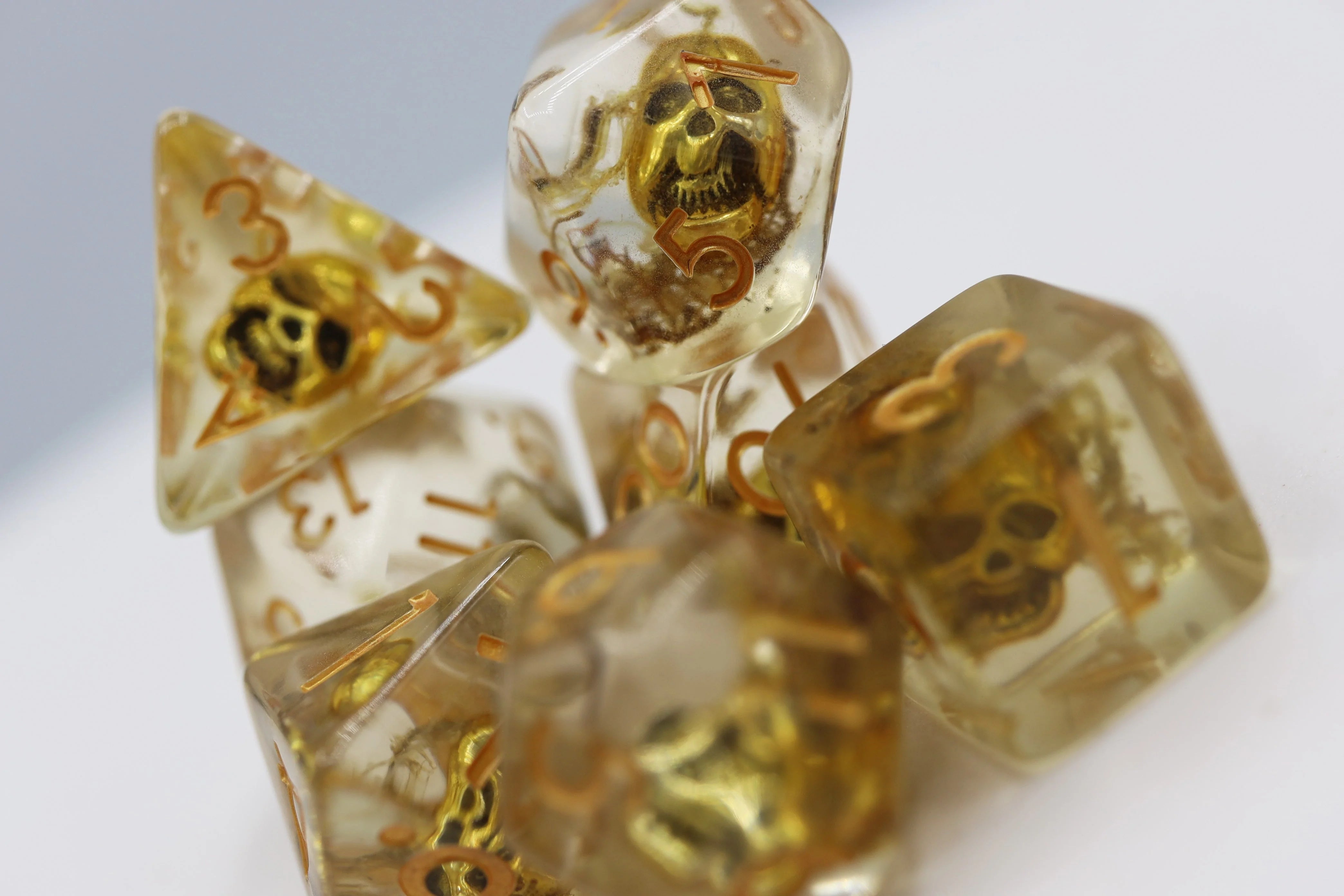 Foam Brain Poly 7 Dice Set: Pirate Skull | Dragon's Lair Comics and Fantasy Houston TX