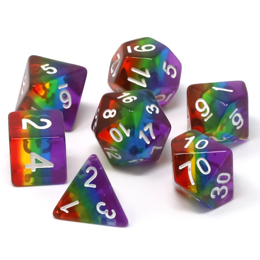 Die Hard Dice: RPG Set Prismatic Rainbow | Dragon's Lair Comics and Fantasy Houston TX