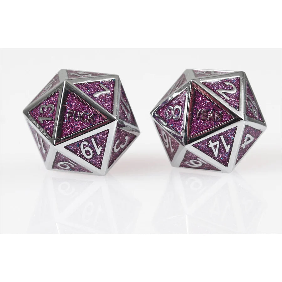 Forged Gaming F*ck Yeah Poly 7 Metal Dice Set | Dragon's Lair Comics and Fantasy Houston TX