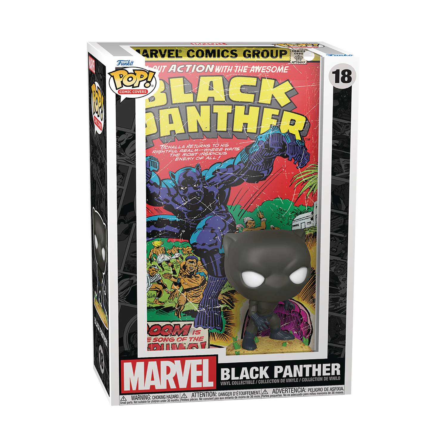 POP COMIC COVER MARVEL BLACK PANTHER VIN FIG | Dragon's Lair Comics and Fantasy Houston TX