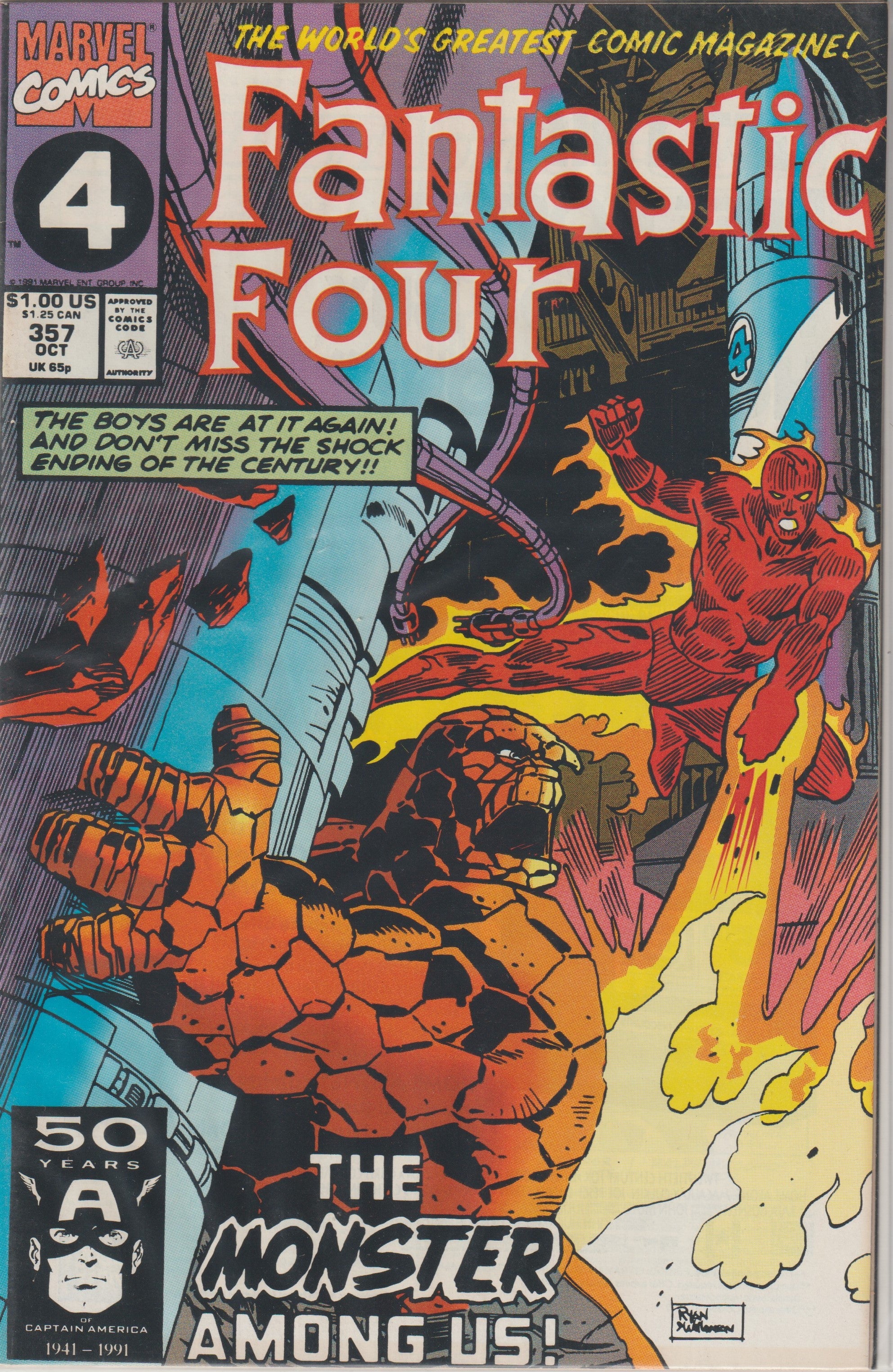 Fantastic Four #357 (1991) | Dragon's Lair Comics and Fantasy Houston TX