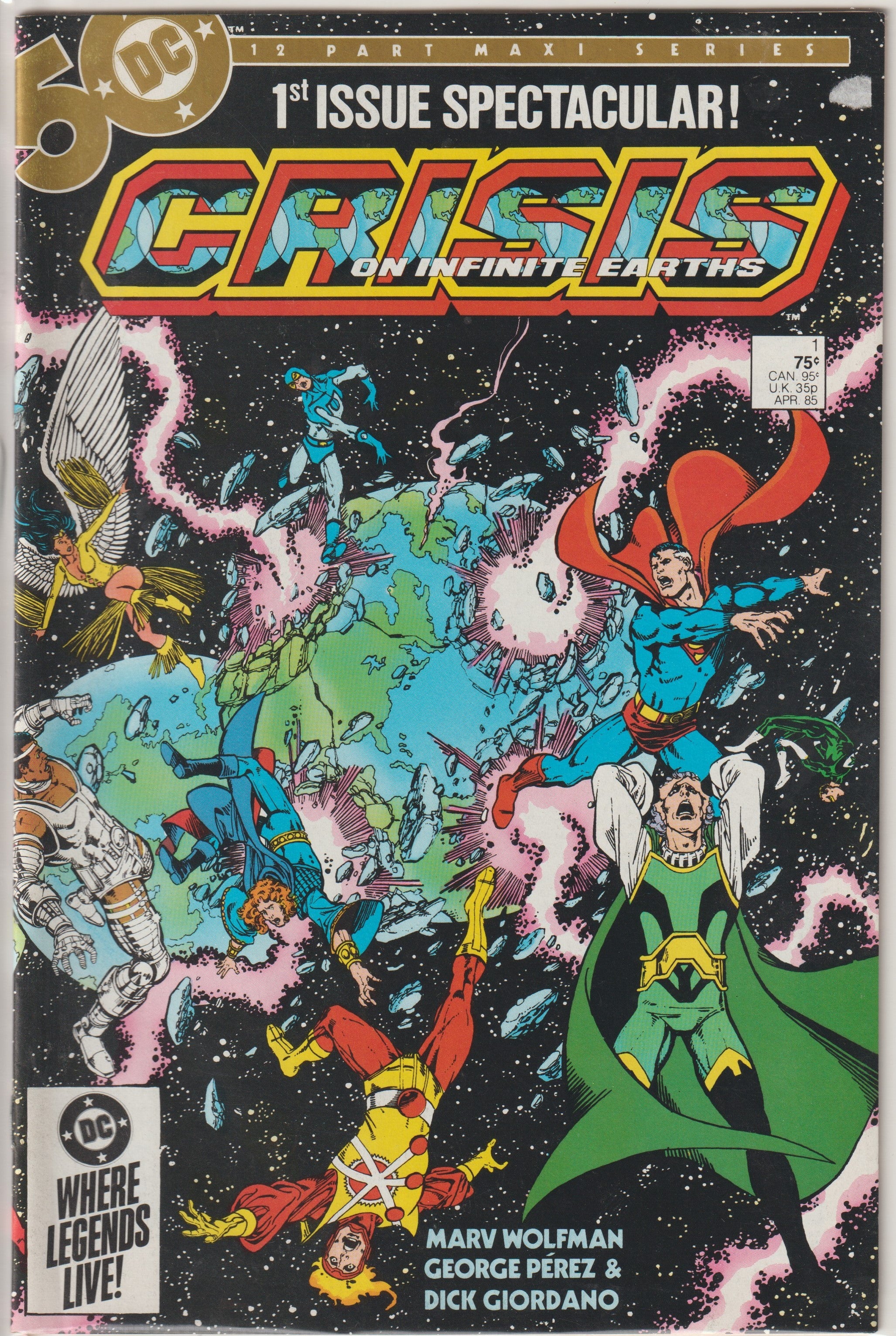 Crisis On Infinite Earths #1 (1985) | Dragon's Lair Comics and Fantasy Houston TX