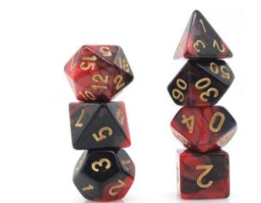 Game Habit Blood Venom Poly 7 Dice Set | Dragon's Lair Comics and Fantasy Houston TX