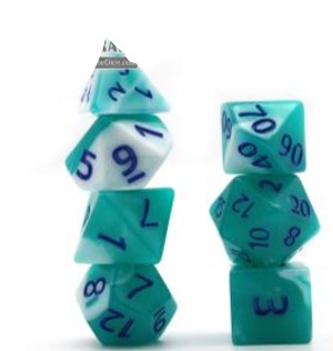 Game Habit Vap-O-Crit Poly 7 Dice Set | Dragon's Lair Comics and Fantasy Houston TX