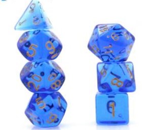 Game Habit Deep Core Poly 7 Dice Set | Dragon's Lair Comics and Fantasy Houston TX