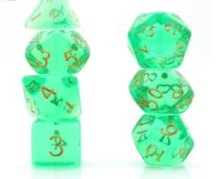 Game Habit Faerie Wings Poly 7 Dice Set | Dragon's Lair Comics and Fantasy Houston TX