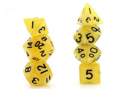 Game Habit Butter for Your Popcorn Mini Poly 7 Dice Set | Dragon's Lair Comics and Fantasy Houston TX