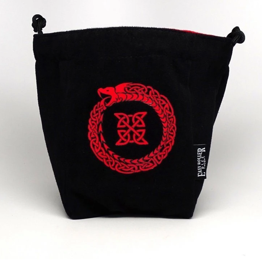 Easy Roller Ouroboros Reversible Microfiber Self-Standing Large Dice Bag | Dragon's Lair Comics and Fantasy Houston TX