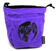 Easy Roller Raven Reversible Microfiber Self-Standing Large Dice Bag | Dragon's Lair Comics and Fantasy Houston TX