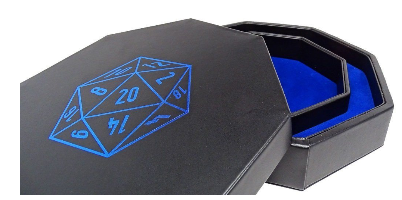 Easy Roller D20 Design Dice Tray With Dice Staging Area and Lid | Dragon's Lair Comics and Fantasy Houston TX