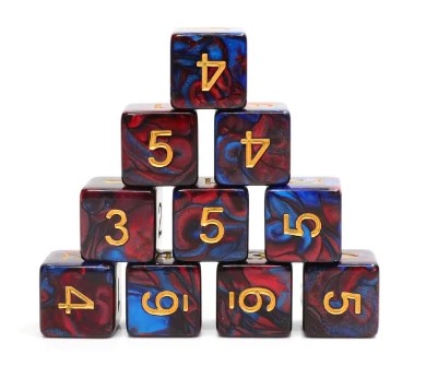 Foam Brain Blue Blood D6 Dice Set | Dragon's Lair Comics and Fantasy Houston TX