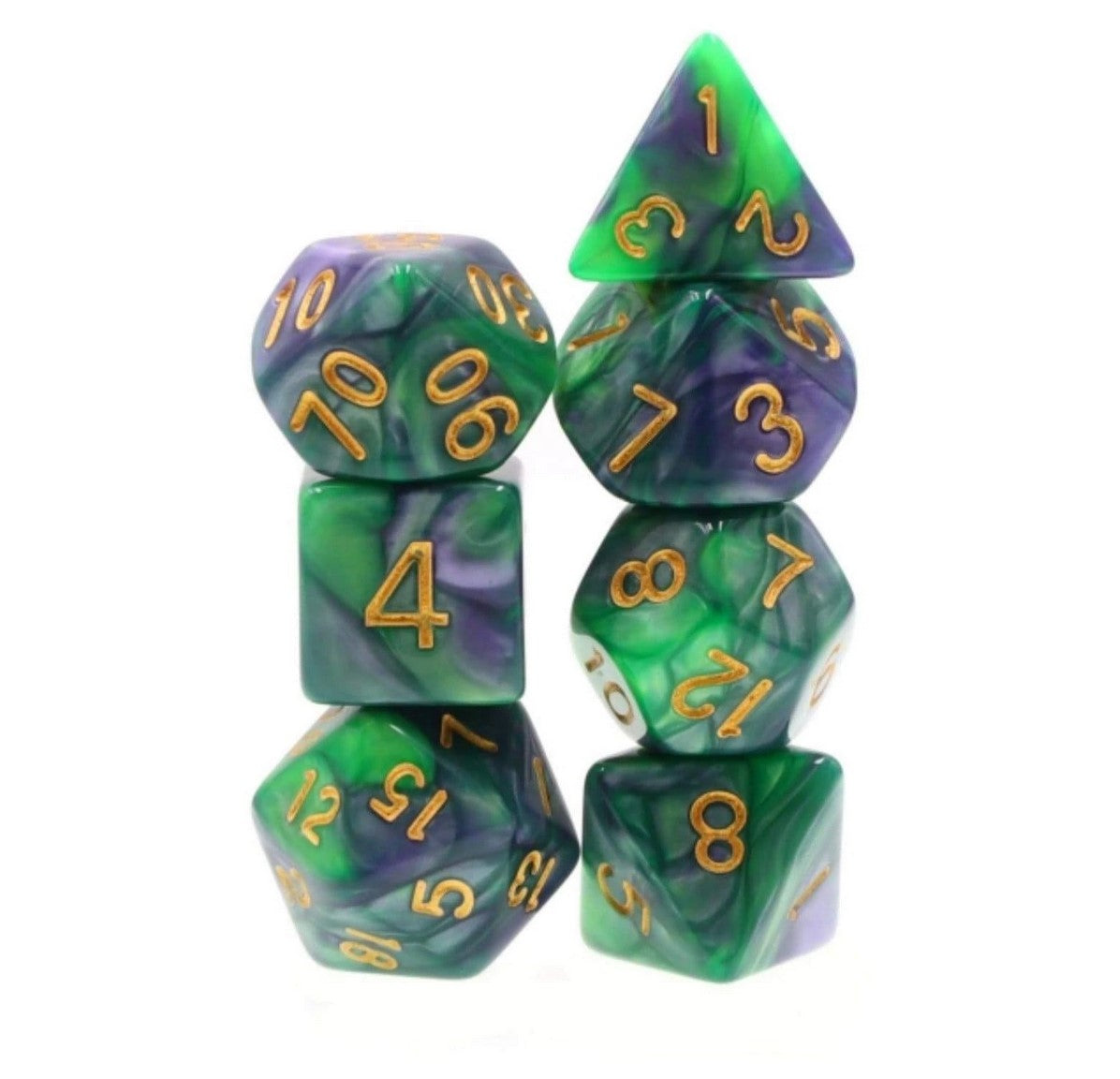 Foam Brain Mermaid's Tail Poly 7 Dice Set | Dragon's Lair Comics and Fantasy Houston TX