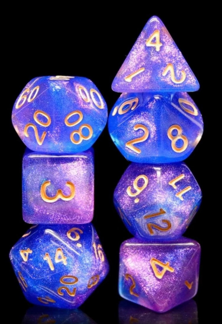 Foam Brain Secret Stars Poly 7 Dice Set | Dragon's Lair Comics and Fantasy Houston TX