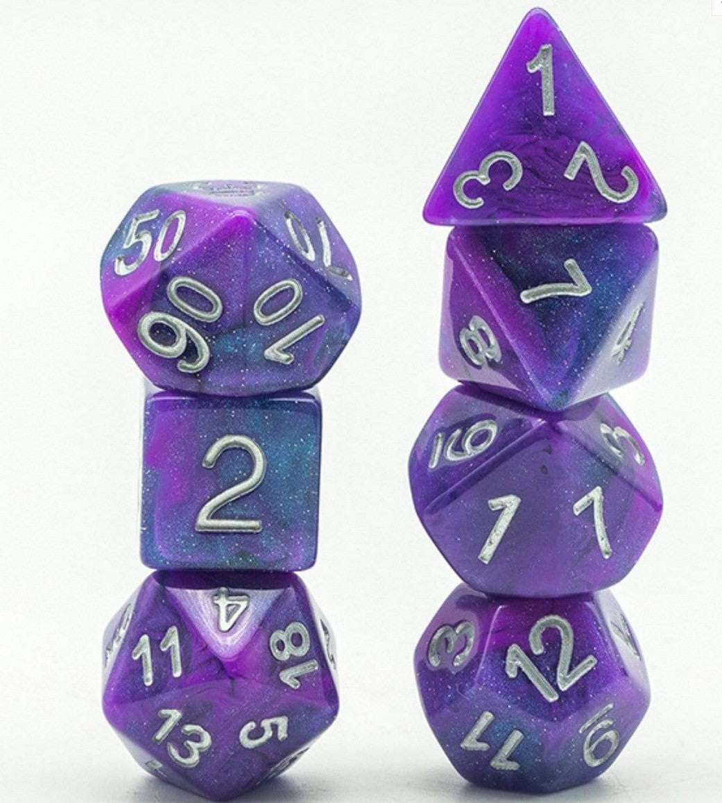 Foam Brain Elliptical Galaxies Poly 7 Dice Set | Dragon's Lair Comics and Fantasy Houston TX