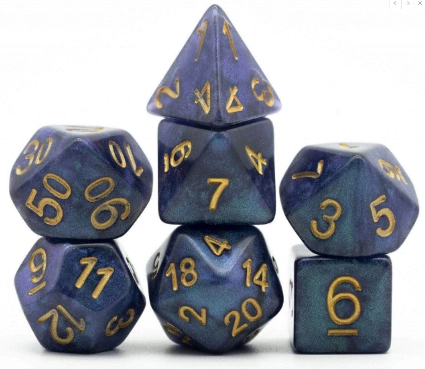 Foam Brain Caribbean Cruise RPG Dice Set | Dragon's Lair Comics and Fantasy Houston TX