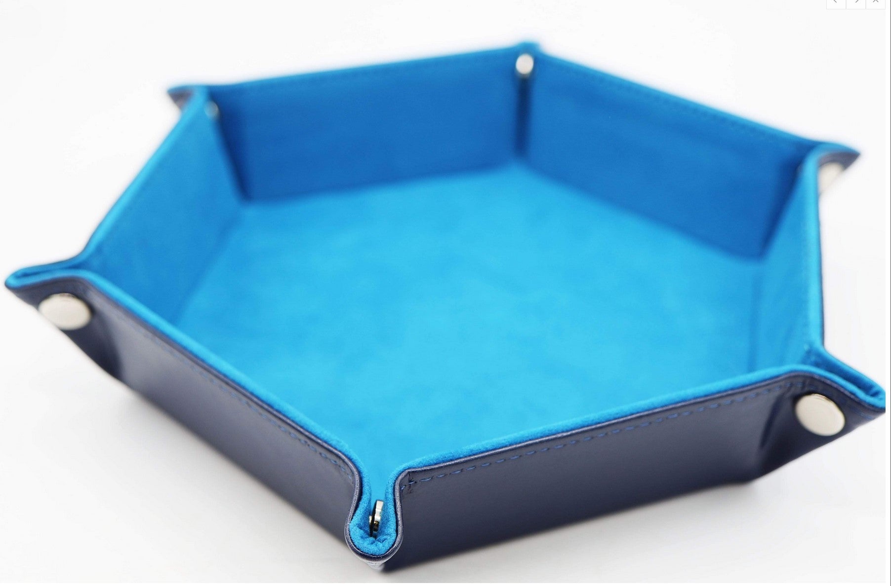 Foam Brain Folding Hexagonal Dice Tray Teal | Dragon's Lair Comics and Fantasy Houston TX