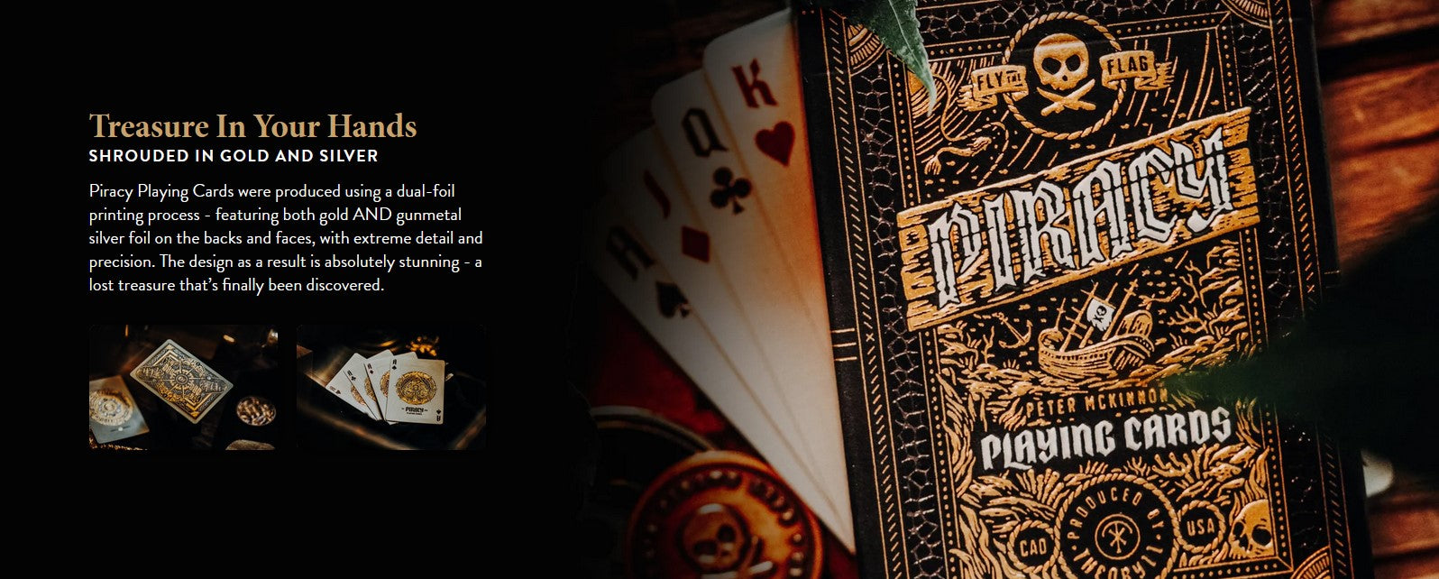 Theroy 11 Piracy Gold Foil Playing Cards | Dragon's Lair Comics and Fantasy Houston TX