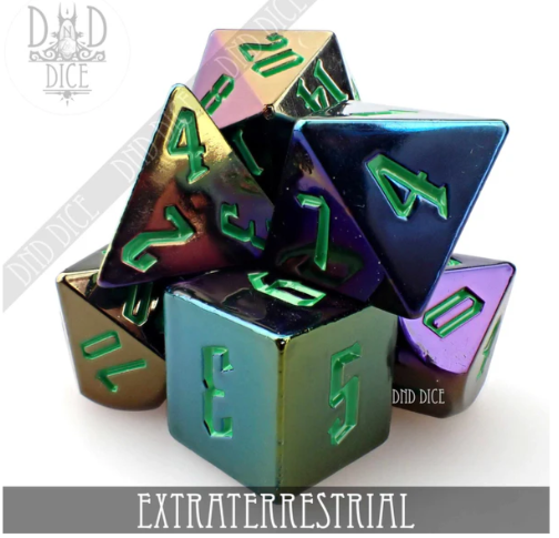 DND Dice Poly 7 Dice Set: Extraterrestrial | Dragon's Lair Comics and Fantasy Houston TX