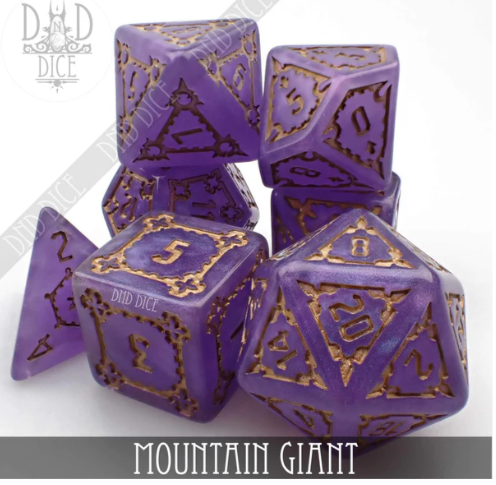 DND Dice Oversided Poly 7 Set: Mountain Giant | Dragon's Lair Comics and Fantasy Houston TX