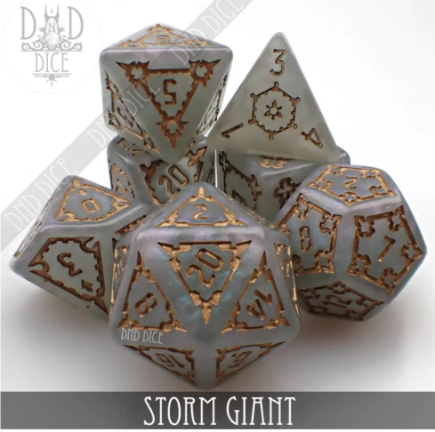 DND Dice Oversided Poly 7 Set: Storm Giant | Dragon's Lair Comics and Fantasy Houston TX