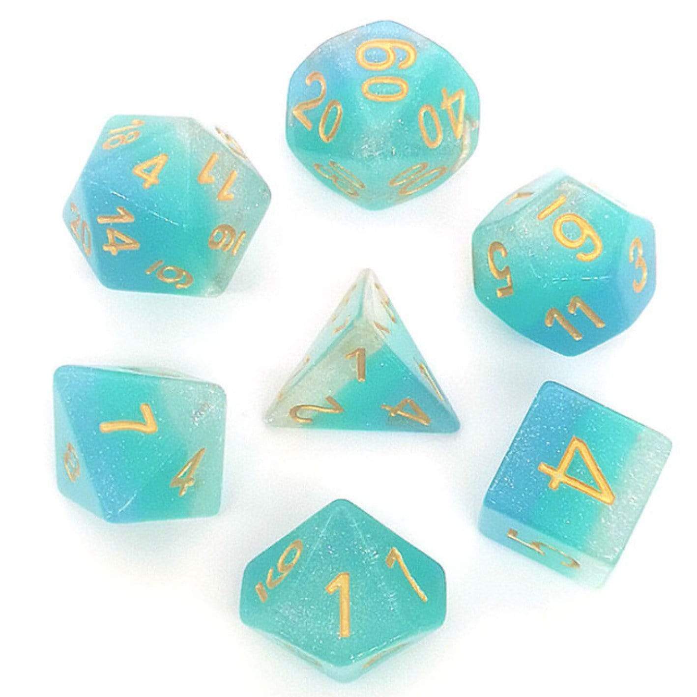 Foam Brain Blue Waters RPG Dice Set | Dragon's Lair Comics and Fantasy Houston TX