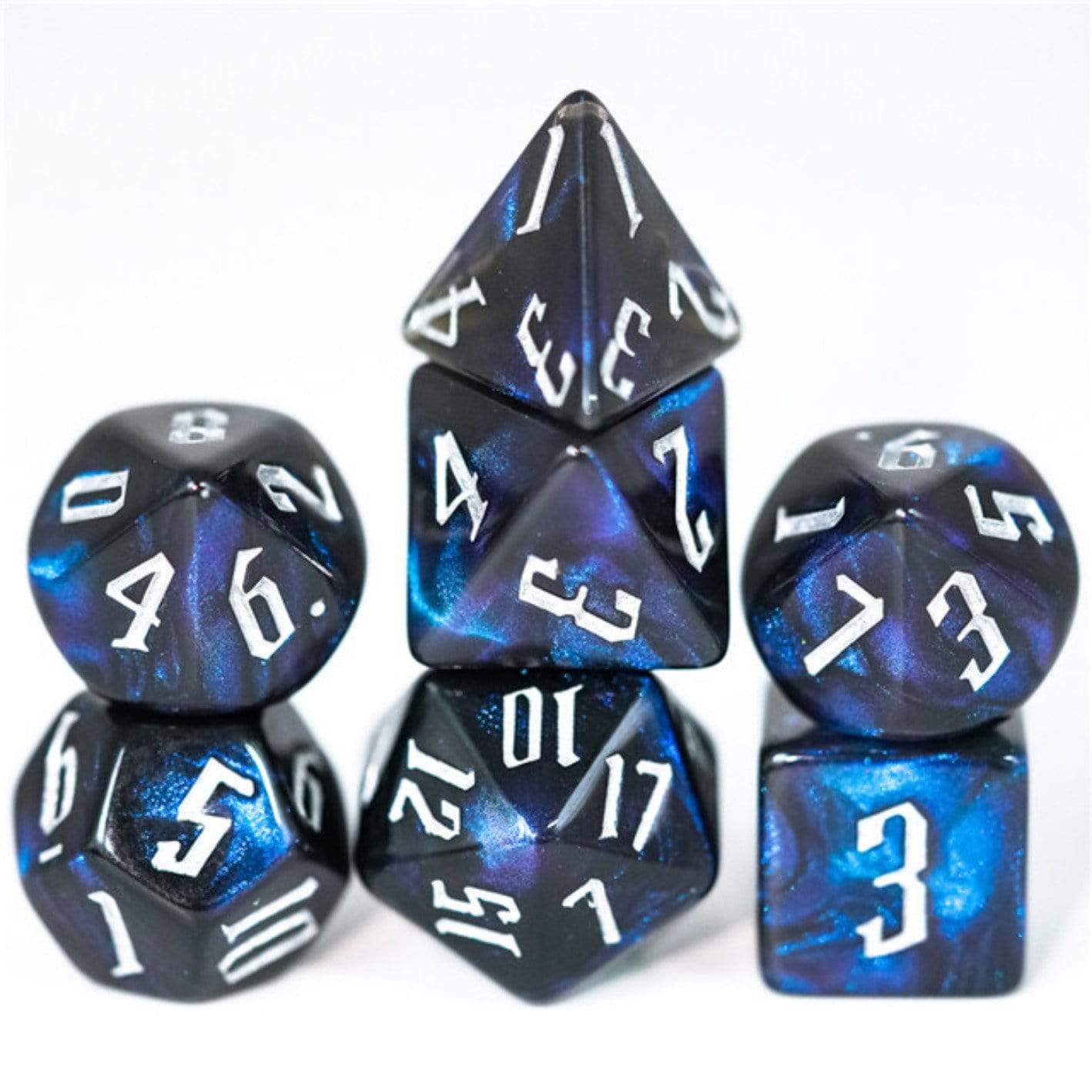 Foam Brain Magician's Dark Night RPG Dice Set | Dragon's Lair Comics and Fantasy Houston TX