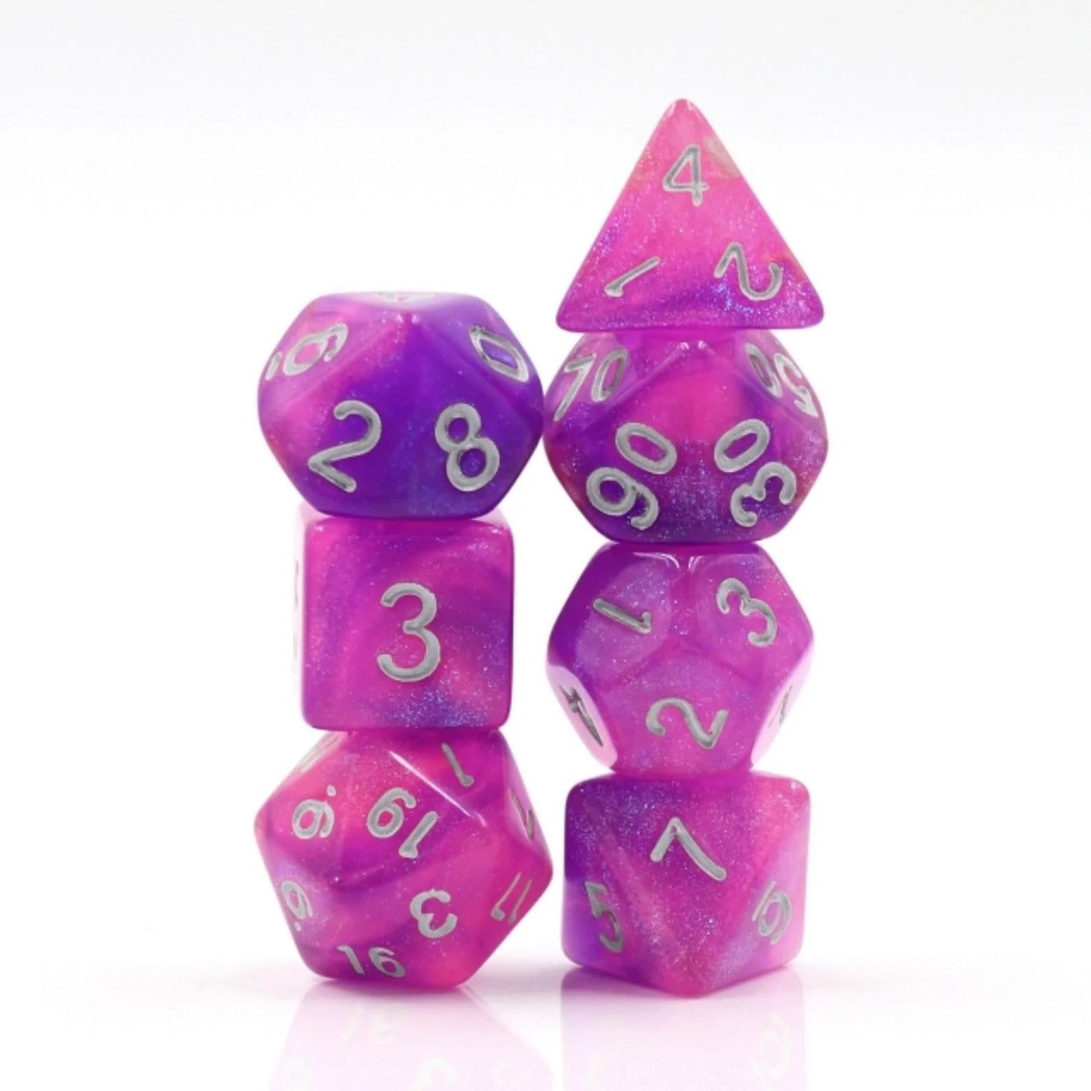 Foam Brain Royal Aurora Poly 7 Dice Set | Dragon's Lair Comics and Fantasy Houston TX