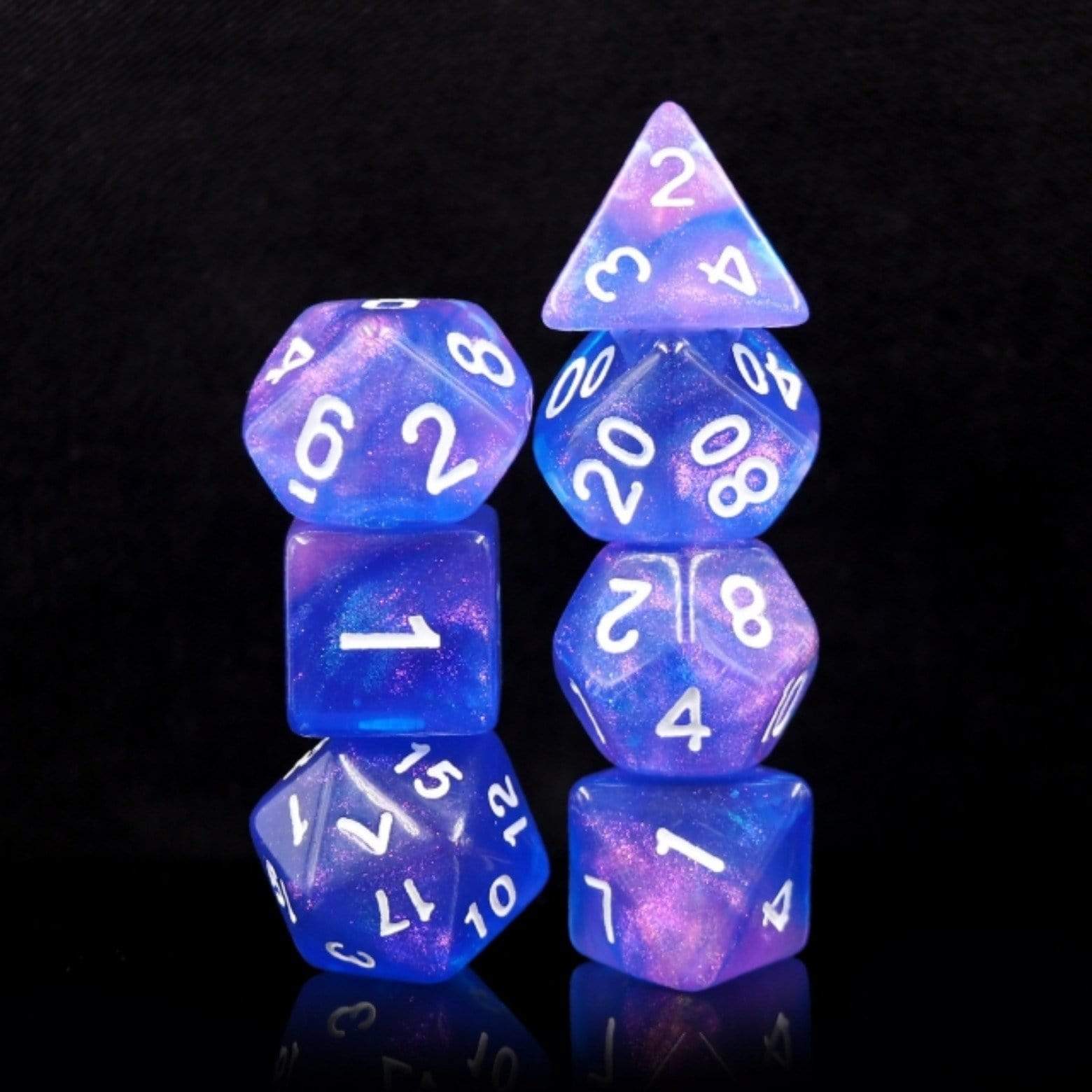 Foam Brain Sapphire Phantom RPG Dice Set | Dragon's Lair Comics and Fantasy Houston TX