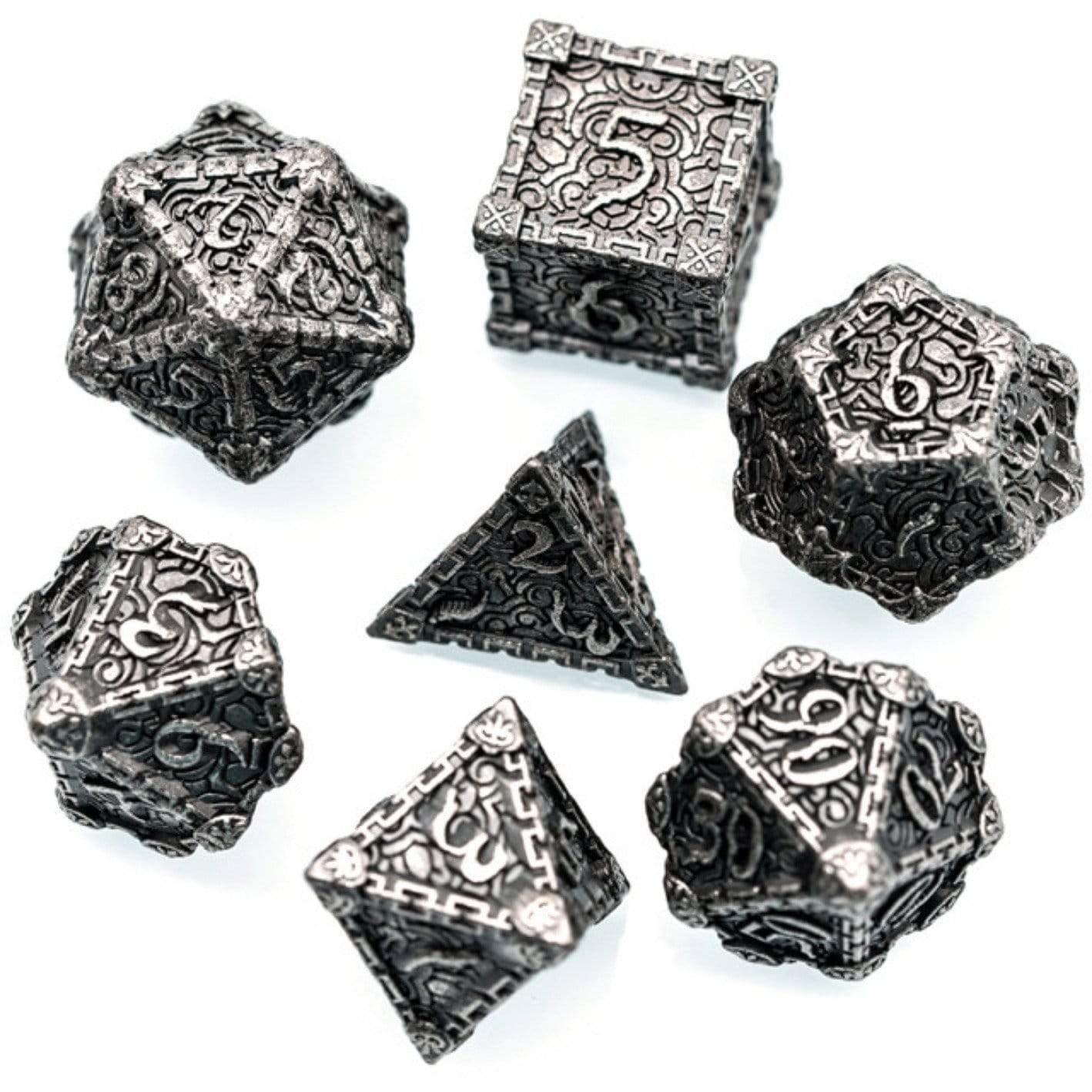 Foam Brain Dagger of Venom: Silver Poly 7 Dice Set | Dragon's Lair Comics and Fantasy Houston TX