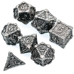 Foam Brain Dagger of Venom: Silver Poly 7 Dice Set | Dragon's Lair Comics and Fantasy Houston TX